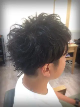 パーマ メンズ 菊池 貢平のヘアスタイル
