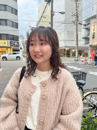 ミディアム パーマ ショート/パーマ/ カラー/FUKOのヘアスタイル