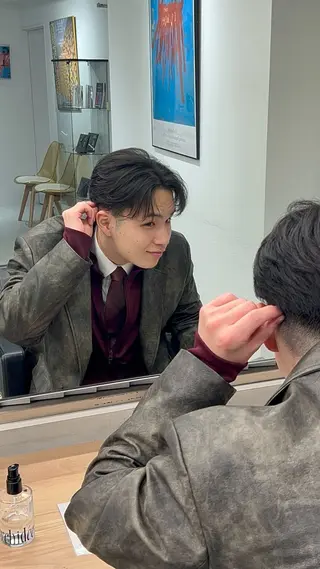 メンズ PELE所属・カットモデル無料‪ レイヤー、ボブ森龍哉のヘアスタイル