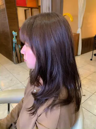 セミロング 縮毛矯正/髪質改善 飯田公祐のヘアスタイル