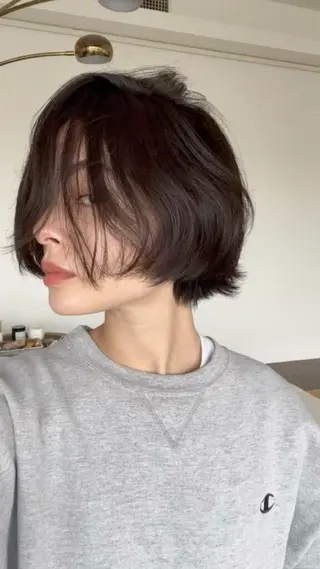 ショート 捺葵 @72tomi__のヘアスタイル