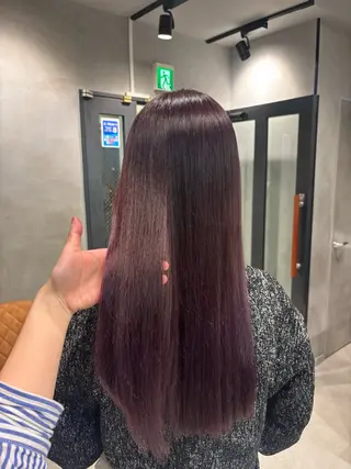 ロング カラー うる艶カラー✨️ 耳ツボ💠mamiのヘアスタイル