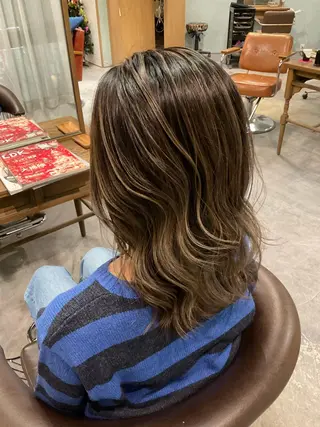 セミロング カラー sweetroom茅ヶ崎南口店所属・∮フェードスタイル∮ 加藤嘉陛のヘアスタイル