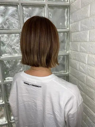 ミディアム カラー 美容師歴18年 ALBA 齊藤のヘアスタイル