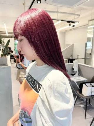 ミディアム カラー デザインカラー 小西勇次のヘアスタイル