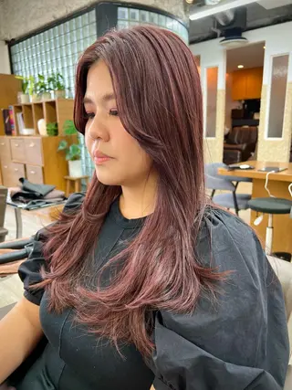 ロング カラー 透明感カラー/ イルミナカラーヒロキのヘアスタイル