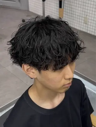 メンズ ハイトーン/パーマ/ メンズ / 櫻本🌐のヘアスタイル