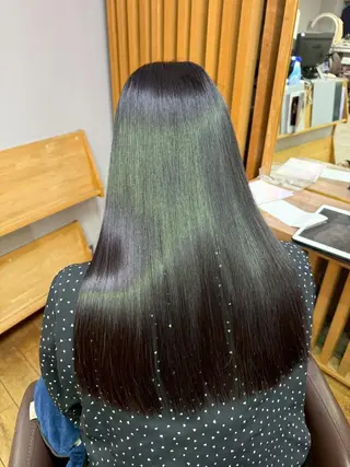 ロング ハイトーン×艶カラー 🤍MIZUKIのヘアスタイル