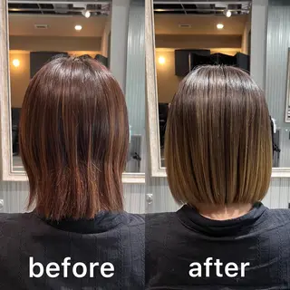 ショート カラー KIZU 髪質改善 オカルト怪談のヘアスタイル