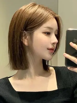 ショート 縮毛矯正/レイヤー /ひかるのヘアスタイル