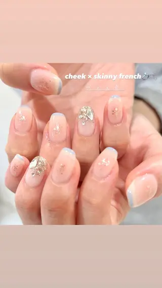 ネイル 🎀チーク/ちゅるん 🫧chisa🎀のネイルデザイン