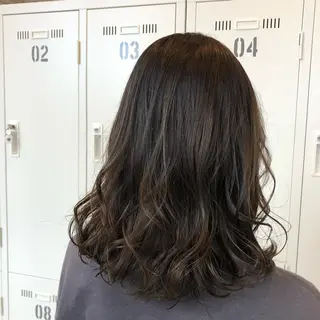 ミディアム カラー Zina 梅田店 レイヤー/Miyuのヘアスタイル