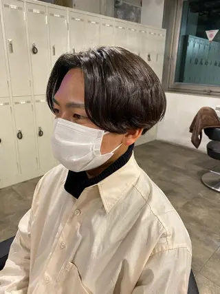 ショート パーマ メンズ 🟦ニュアンス/メン ズパーマ横浜🟦のヘアスタイル