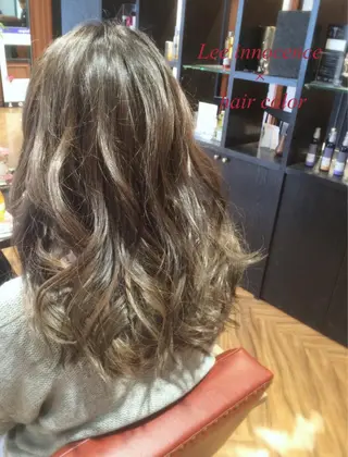 ミディアム セミロング ロング カラー カラー/髪質改善スペ シャリスト宮本　伸一のヘアスタイル