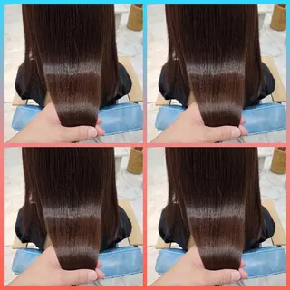 セミロング カラー 顔周りレイヤーカット 髪質改善代表西村功平のヘアスタイル