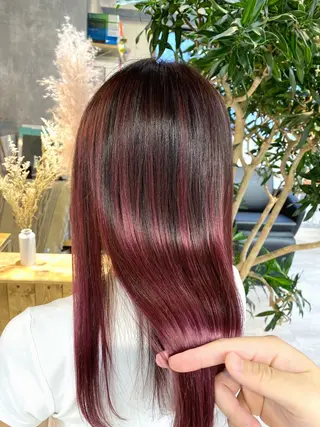 セミロング 【.ico】心斎橋/ ウルフ/飛田ゆうきのヘアスタイル