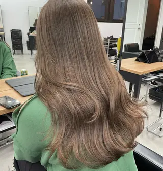 ロング カラー ヘアアレンジ 韓国/ハイトーン/ ボブ🎀MIKU🎀のヘアスタイル