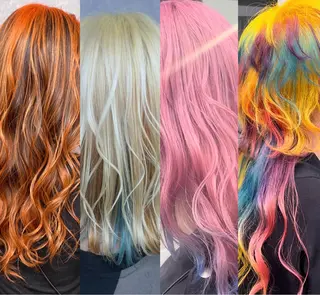 セミロング カラー 難波・デザイン・ ハイトーン☆Rei☆のヘアスタイル