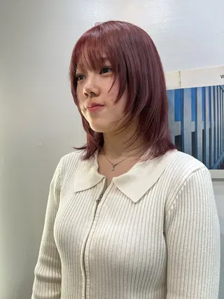 ミディアム 💥ウルフカット デザインあんな💥のヘアスタイル