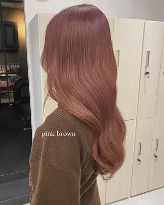 カラー rina/顔周り特化 柔らかいカラーのヘアスタイル