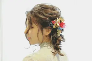 ヘアアレンジ 似合わせ艶髪カラー ❤️ハダユミのヘアスタイル