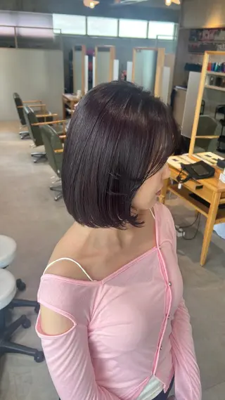 ミディアム ダン/メンズ/ 顔周り×透明感カラーのヘアスタイル