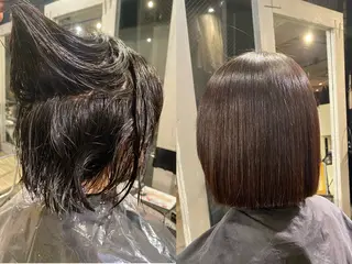 ショート NORA Journey所属・ブリーチカラー/ブロ ンドレイヤーカットのヘアスタイル