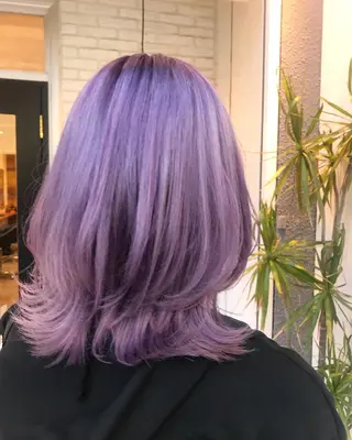 ミディアム カラー ri saのヘアスタイル