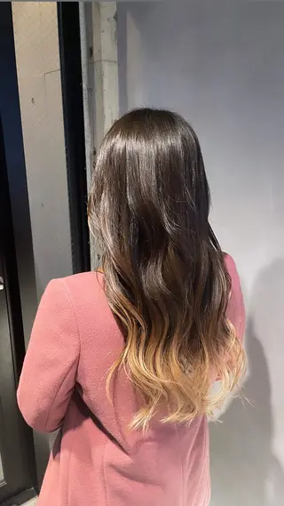 ロング カラー 暖色/ハイトーン/ カラー/HBLのヘアスタイル