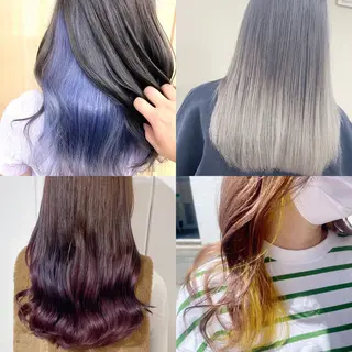 セミロング カラー ケアブリーチ /髪質 改善/古橋圭史郎のヘアスタイル