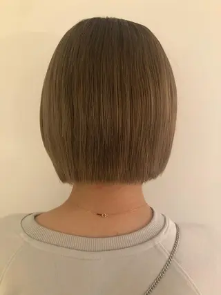 カラー ブリーチカラー🎀 韓国風/寺門美優のヘアスタイル