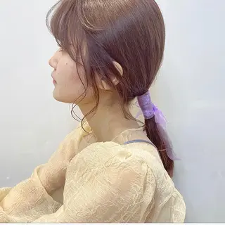 セミロング カラー ヘアアレンジ メンズ Amelie所属・Amelie yunのヘアスタイル