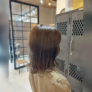 ミディアム カラー あかね☆ヘアアレンジ /ボブ/縮毛矯正のヘアスタイル