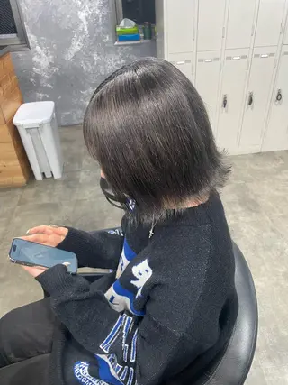 ミディアム カラー ハイトーン 横浜💞ミオのヘアスタイル