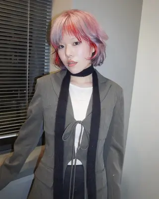 カラー yll所属・似合わせ/ハイトーン /中目黒/さくらのヘアスタイル