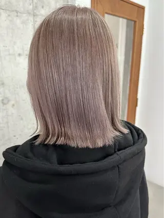 ショート 切りっぱなしボブ/ デザインカラー店長のヘアスタイル