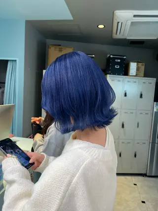 ミディアム カラー ブリーチカラー 🩵MIZUKIのヘアスタイル