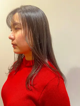 ミディアム カラー トーンアップ🦢 ユメのヘアスタイル