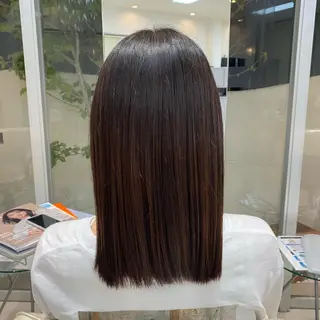 セミロング maki💖 ボブ/縮毛矯正のヘアスタイル