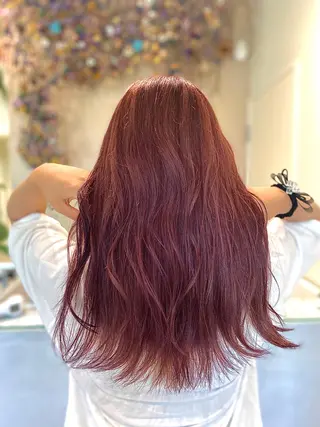 ロング ボブ/インナーカラー /眉毛/Miyuのヘアスタイル