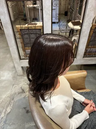 ミディアム 髪質改善/韓国ヘア/ 梅田/aobaのヘアスタイル