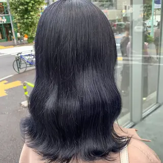 ミディアム カラー 💙ハイトーン韓国風 色白ヘア💙manaのヘアスタイル