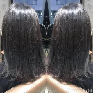 セミロング カラー 北條 優輝のヘアスタイル