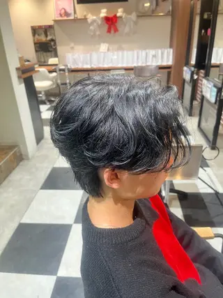 ミディアム パーマ メンズ 🎧メンズパーマ特化 /RUI🎧のヘアスタイル