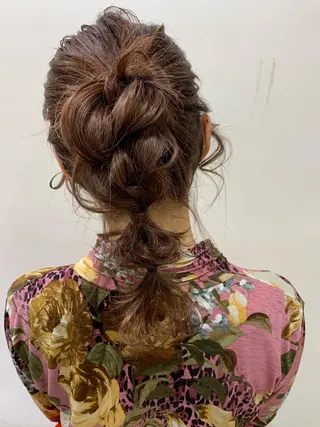 ミディアム ヘアアレンジ 平野 優奈のヘアスタイル