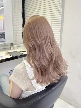 カラー ロング 🤍透明感カラー🤍 ブリーチ🤍AINEのヘアスタイル