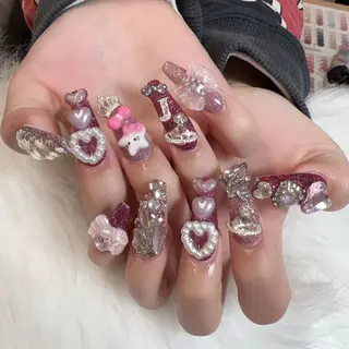 ネイル 🎀nana🫧 ワンホンネイル🎀のネイルデザイン