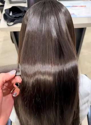 ロング Euphoria新宿店所属・新宿/透明感カラー 縮毛矯正/SHOKIのヘアスタイル