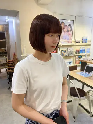 ショート カラー MINX【青山店】所属・asuka/似合わせ /レイヤー/暖色のヘアスタイル