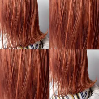 セミロング 韓国風ベージュ🤎 赤みなし🌿横浜🤎のヘアスタイル